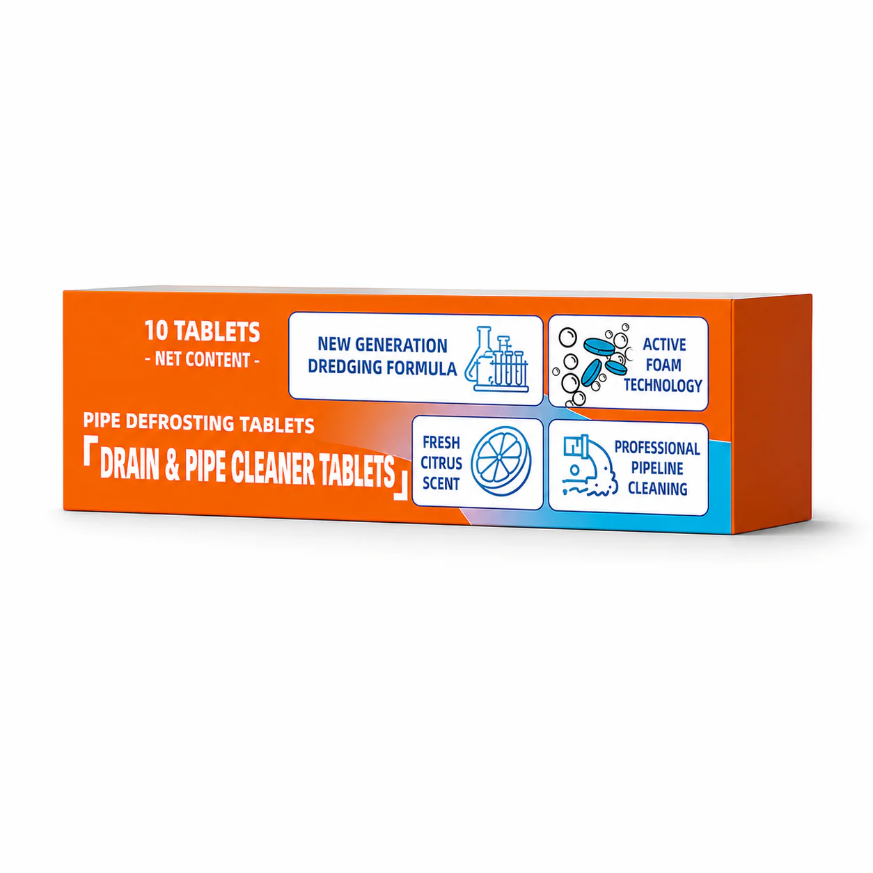 💥Foaming Drain Cleaner Tablets — Active Oxygen | Eliminates Drain Pests | No Bleach, No Lye, Pipe-Safe