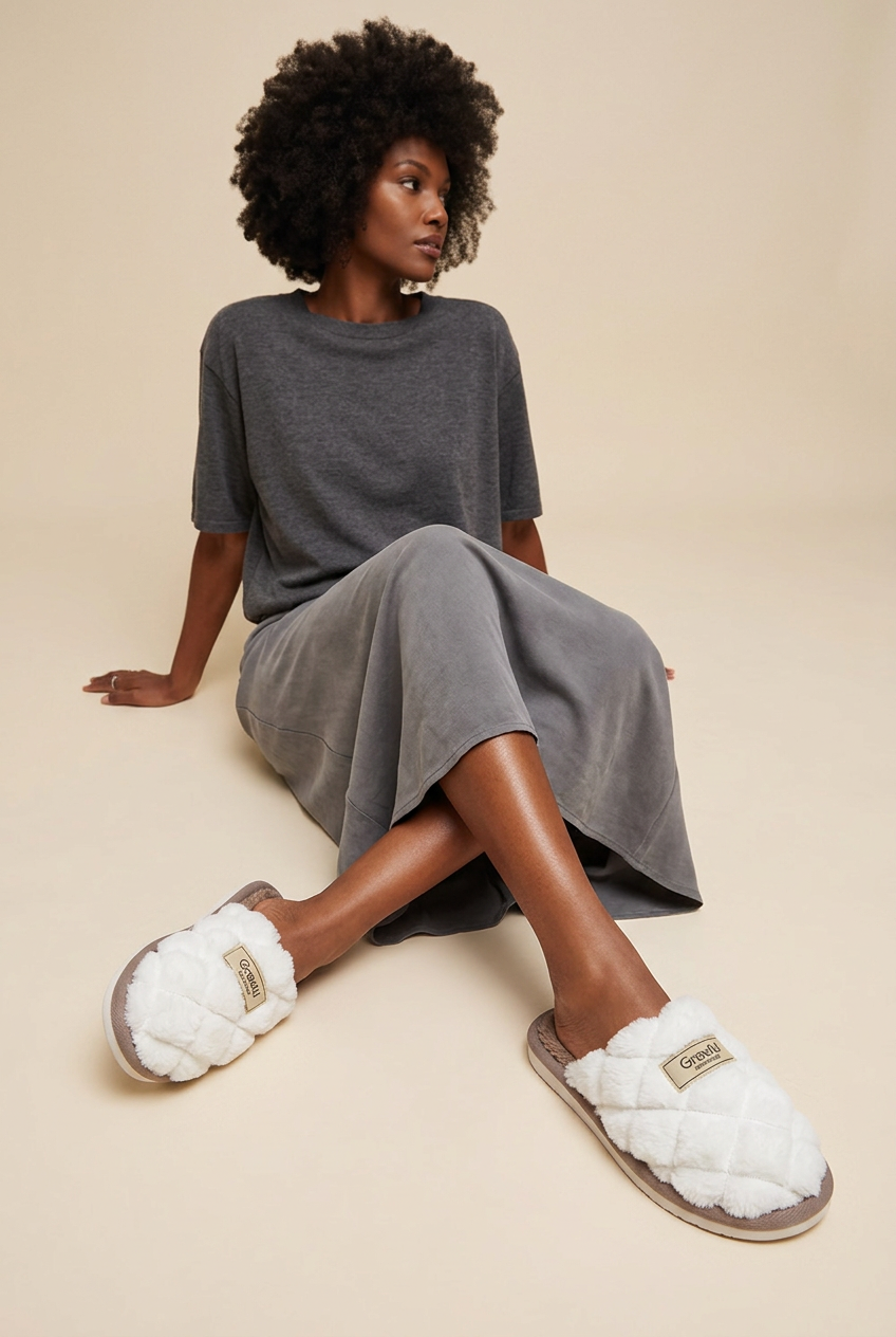 🔥𝑺𝑨𝑳𝑬 - 𝟕𝟎% 𝑶𝑭𝑭🔥 Women's Cozy Winter Plush Slippers with Arch Support