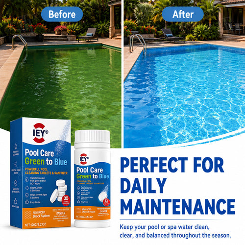 🏆 Official Store | IEY® Pool Care Green to Blue