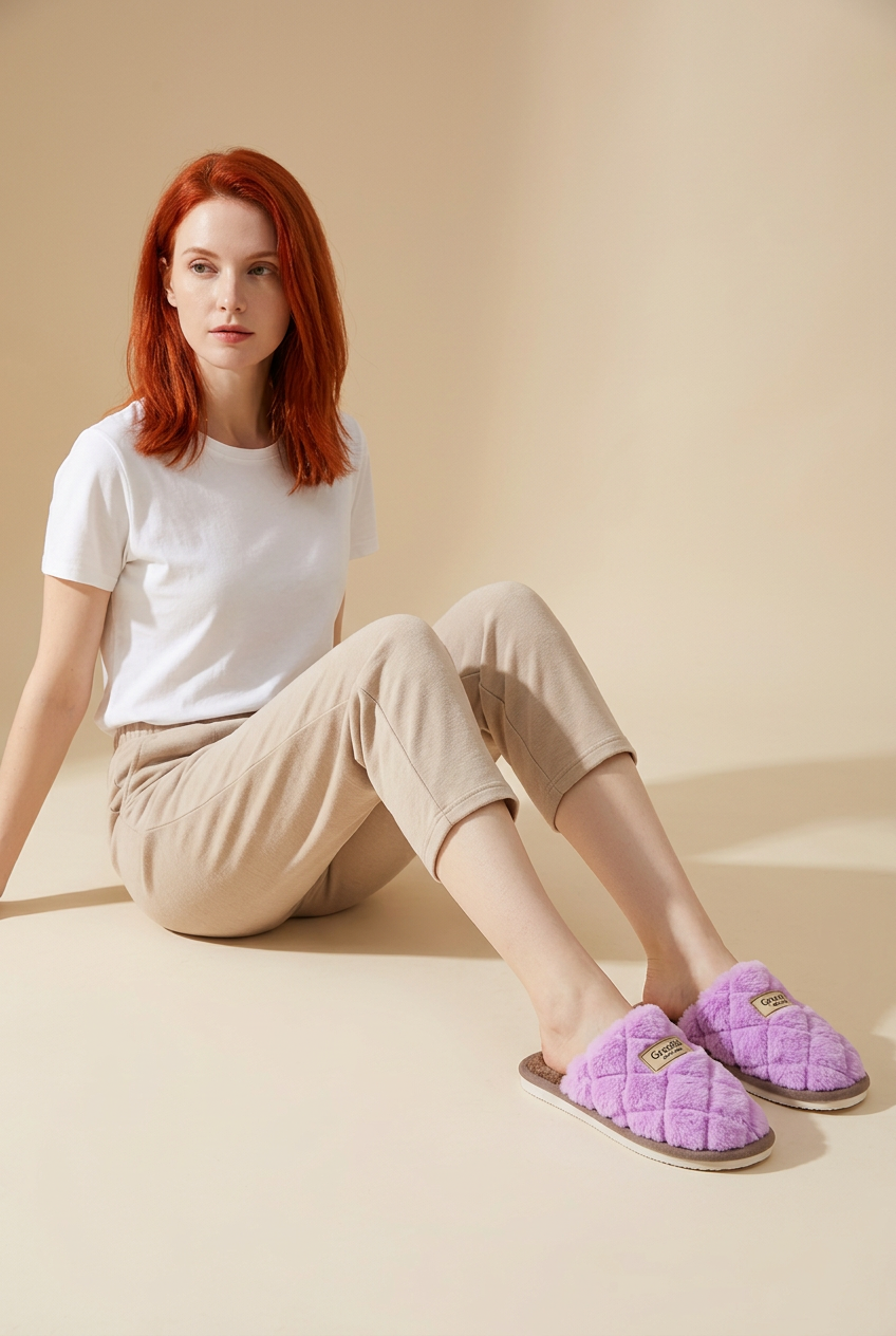 🔥𝑺𝑨𝑳𝑬 - 𝟕𝟎% 𝑶𝑭𝑭🔥 Women's Cozy Winter Plush Slippers with Arch Support