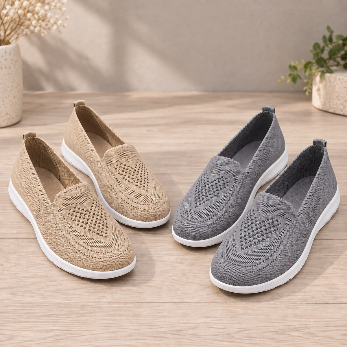 🔥LAST DAY: 70% OFF — 👟Step Into All-Day Comfort with Women’s Orthopedic Knit Slip-On Shoes