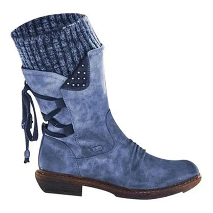 🔥𝑳𝑨𝑺𝑻 𝑫𝑨𝒀 𝑺𝑨𝑳𝑬-8𝟎% 𝑶𝑭𝑭🔥 Women's Winter Low Barrel Orthotic Bow Support Wool Warm Boots