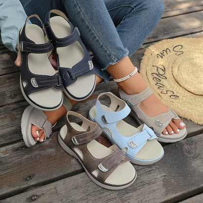 🔥 LAST DAY: 80% OFF - 👣 Women's Orthopedic Comfort Walking Sandals with Adjustable Arch Support