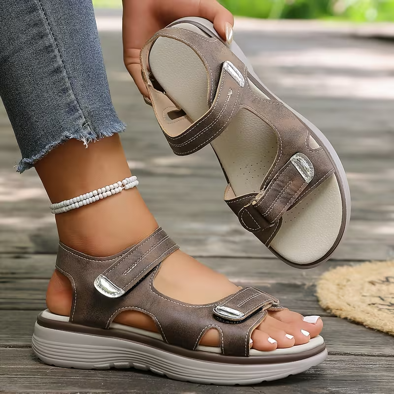 🔥 LAST DAY: 80% OFF - 👣 Women's Orthopedic Comfort Walking Sandals with Adjustable Arch Support