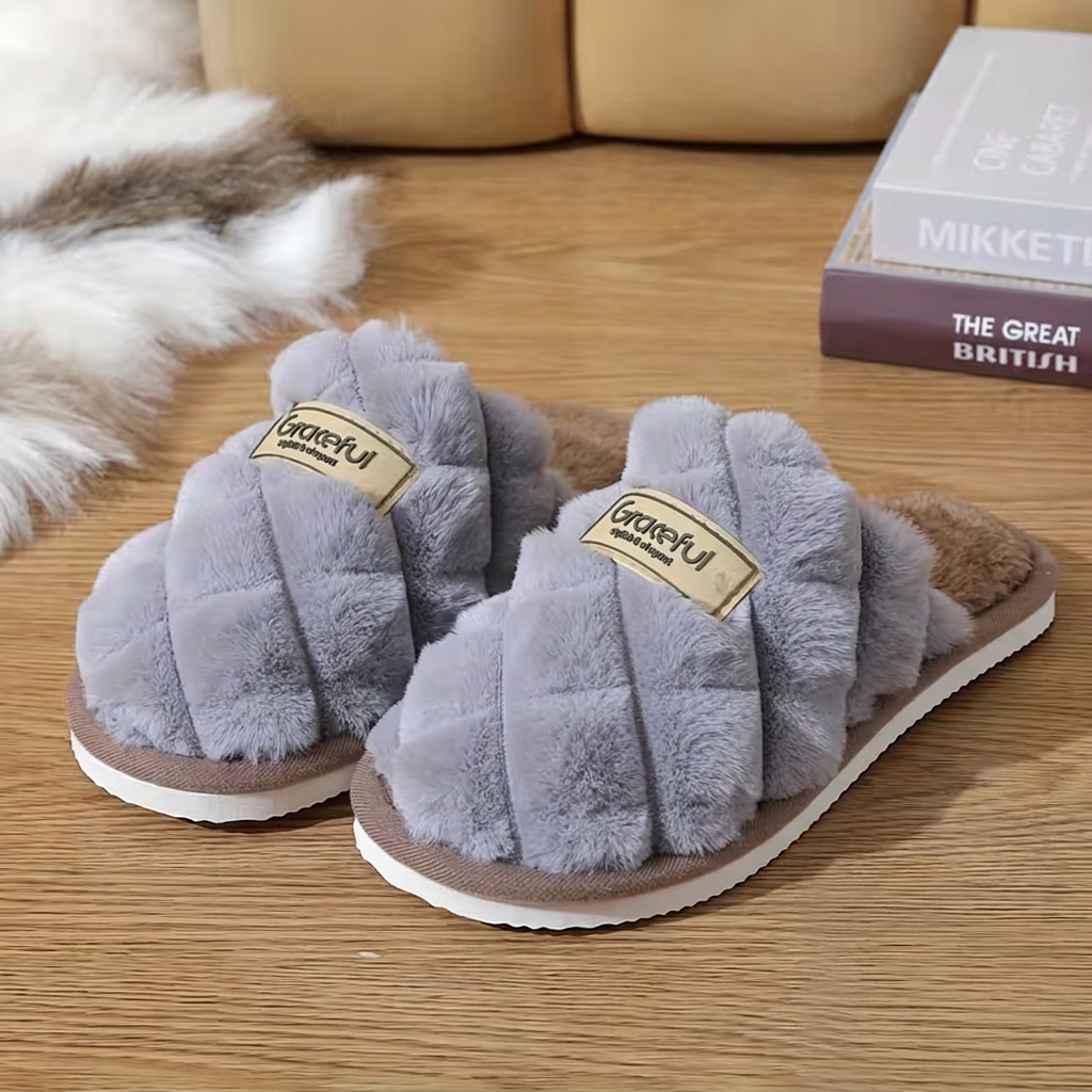 🔥𝑺𝑨𝑳𝑬 - 𝟕𝟎% 𝑶𝑭𝑭🔥 Women's Cozy Winter Plush Slippers with Arch Support